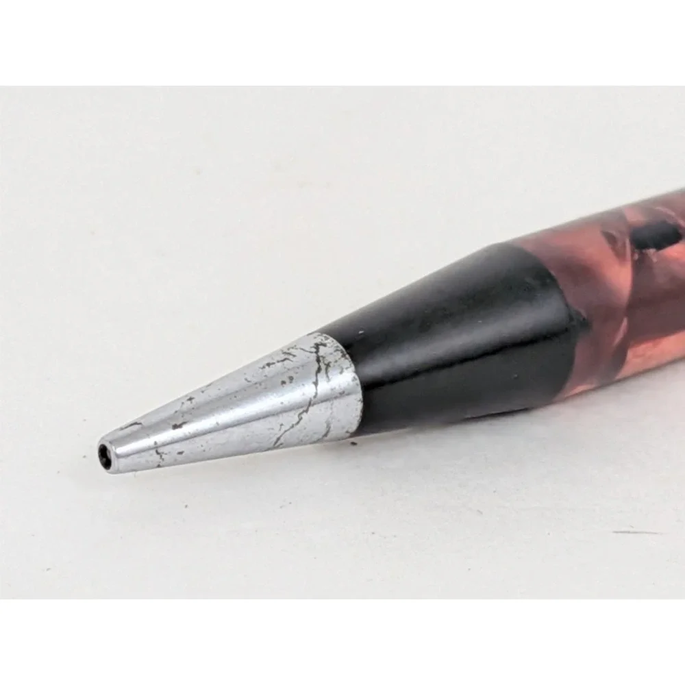 Vintage WATERMAN'S RED MARBLE RIPPLE TWIST MECHANICAL PENCIL 4 1/4